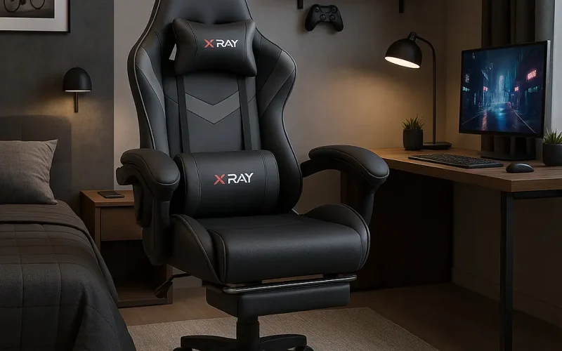 Cadeira Gamer Profissional Reclinável Apoio De Pés X-ray